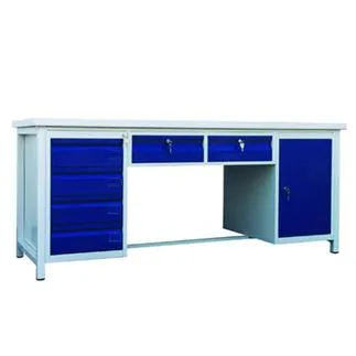 Modular workbench with cupboards and drawers